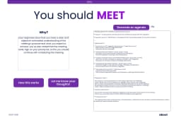 Meet or Not Meeting Summary