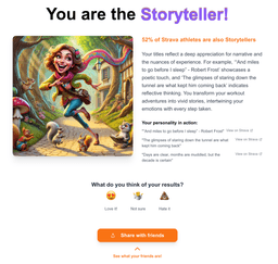 Strava Personality Test Demo