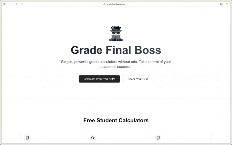 Grade Final Boss Demo