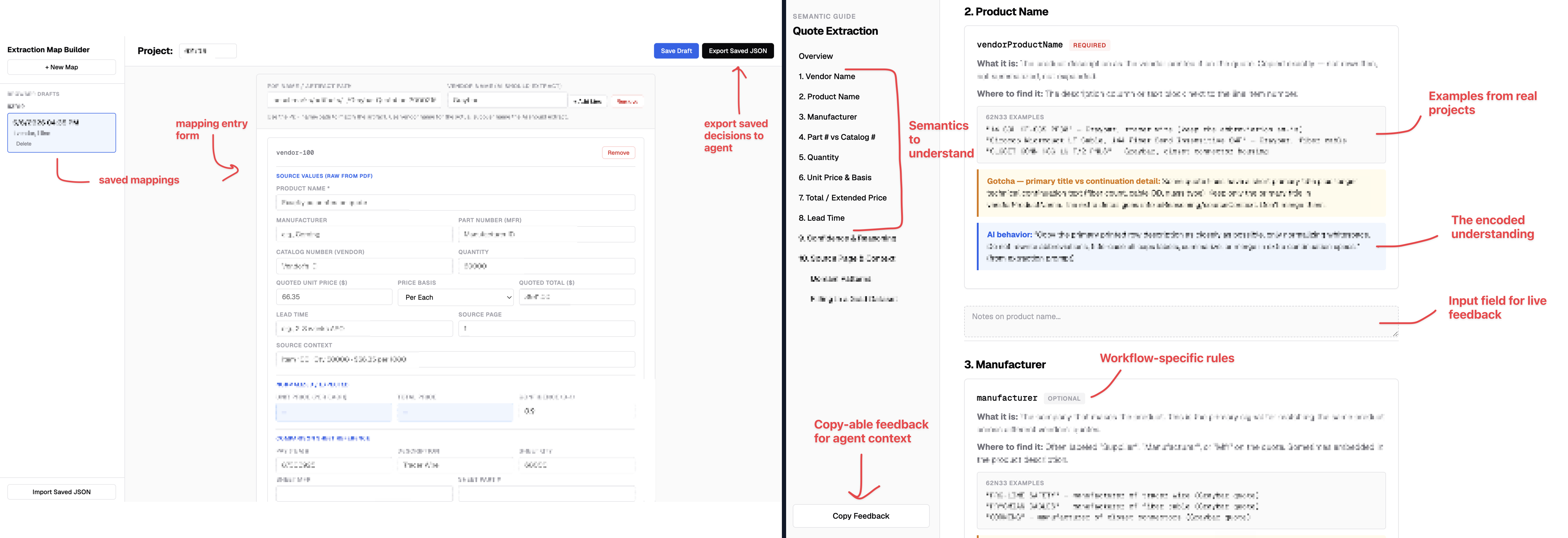 Interactive review artifact for expert feedback