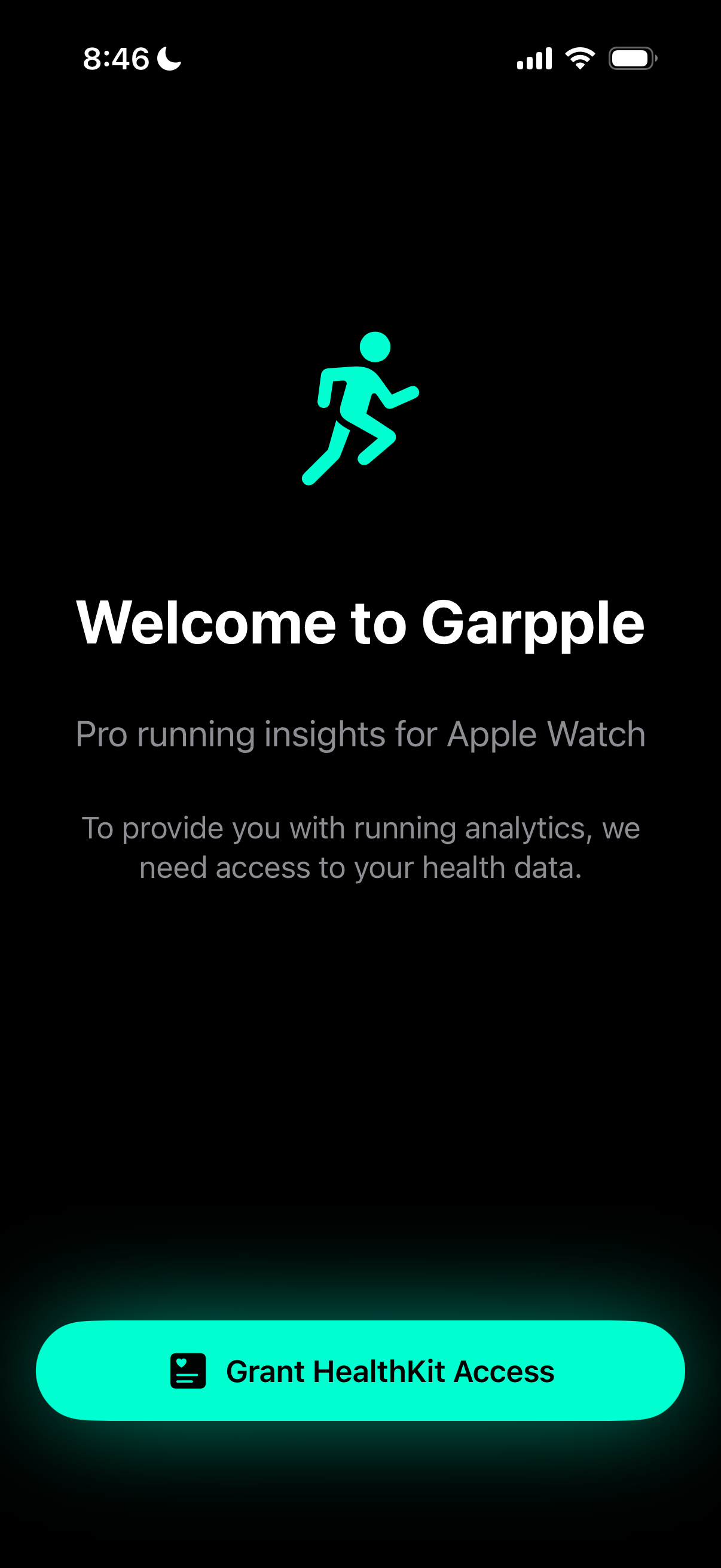 Garpple onboarding step one